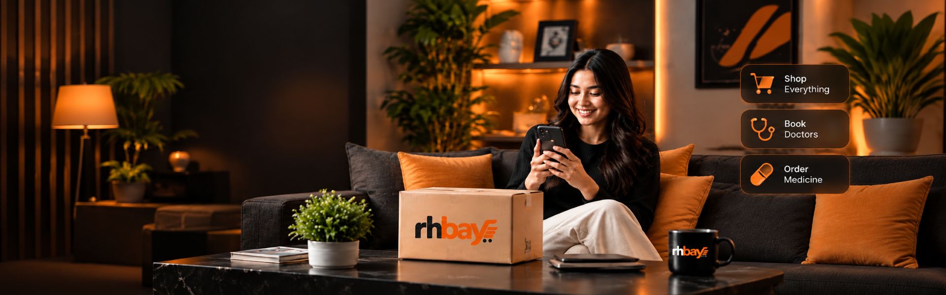 RHbay marketplace shopping, doctor booking and medicine services